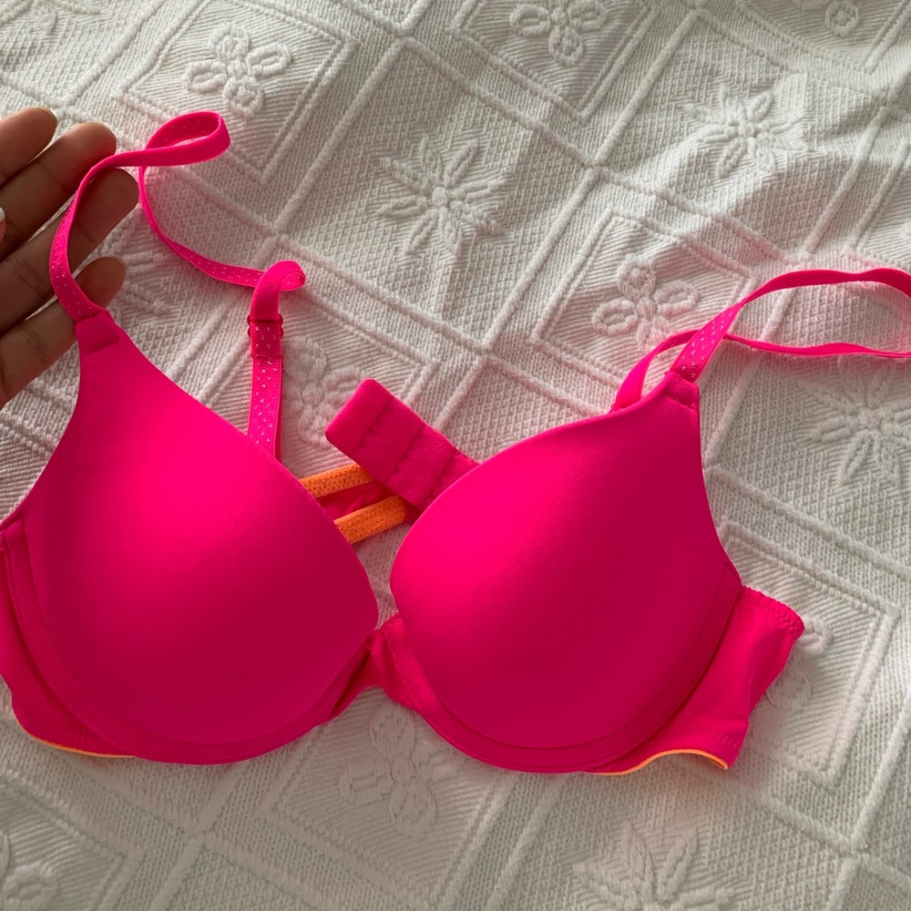 Pink bra